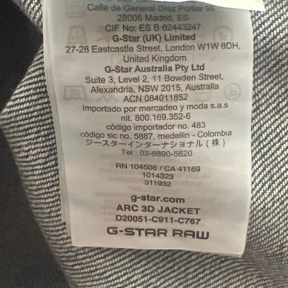 G-Star RAW Women’s Blue Denim Jacket – Size M – New With Tags - Picture 7 of 8
